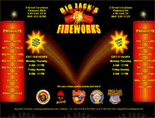 Tablet Screenshot of bigzacksfireworks.com